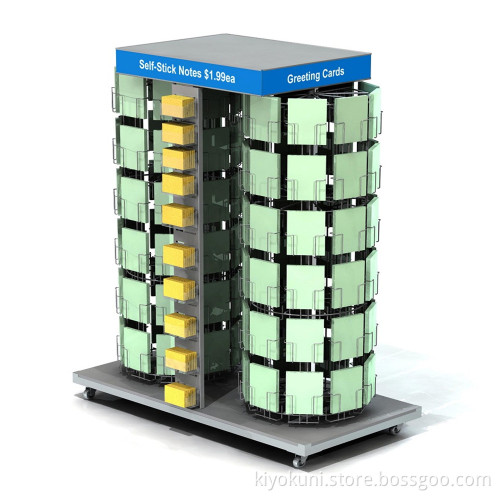 double side open book display